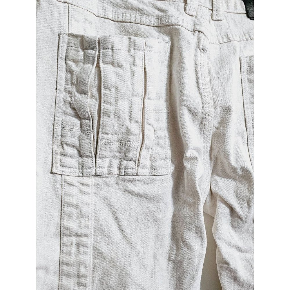 Young Republic Moto Jeans size 34 Men's biker utility jeans white - Picture 10 of 16